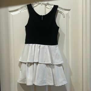 Cute black and white dress for girls